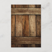 バーンウッド、カントリーレース&ホースシューズ結婚ズ エンクロージャーカード (裏面)