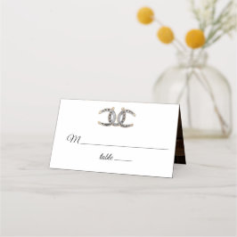 バーンウッド、カントリーレース&ホースシューズ結婚ズ プレイスカード