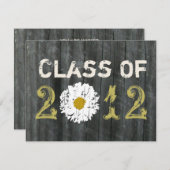 バーンウッド·デイジー卒業2012年クラス 招待状 (正面/裏面)