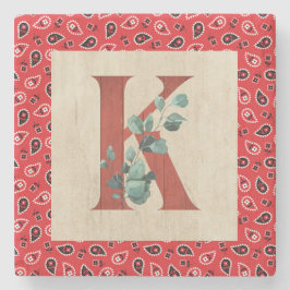 バーンウッド&バンダナレターK ストーンコースター