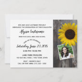 バーンウッド・ヒマワリ卒業招待状 招待状 (裏面)