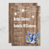 バーンウッド&ブルーボンネットブライダルシャワー 招待状 (正面/裏面)