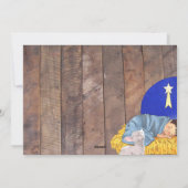 バーンウッド・マンジャー聖なる夜の写真クリスマスカード シーズンカード (裏面)