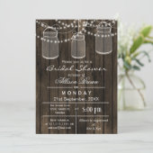 バーンウッド・メイスン・ジャー・ラステックブライダルシャワー 招待状 (スタンド正面)