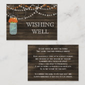 バーンウッド・メイソンの瓶、オレンジ色の花が願い エンクロージャーカード (正面/裏面)