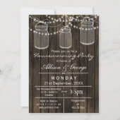 バーンウッド・メイソン・ジャー・ラステック引っ越し祝いパーティー招待状 招待状 (正面)