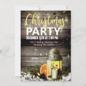 バーンウッド&ランタンクリスマス招待状 招待状 (正面)