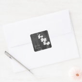 バーンウッド&ラン結婚スのステッカー スクエアシール (封筒)