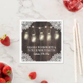 バーンウッド&レースメイスンジャー結婚ズ・ナプキン スタンダードカクテルナプキン (インサイチュ)