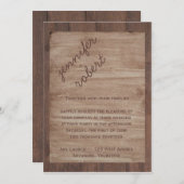 バーンウッド&樺の木カントリーウェディング招待状 招待状 (正面/裏面)