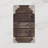 バーンウッド&素朴レースロマンチックサザンチャーム 名刺 (裏面)