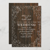 バーンウッド+赤ちゃんの息の書結婚道 招待状 (正面/裏面)