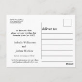 バーンウッド | String of Lights Photo Save The Date ポストカード (裏面)