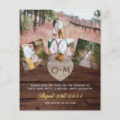 バーンウ素朴ィードフォトコラージュ彫刻ハート (正面)