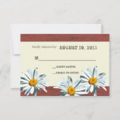 バーンウ素朴ッドデイジー応答カード 出欠カード (正面)