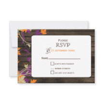 バーンウ素朴ム離れ秋の結婚式RSVP