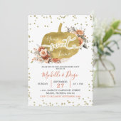 バーンオレンジカボンプキンホームスウィートホーム引っ越し祝いパーティー 招待状 (スタンド正面)