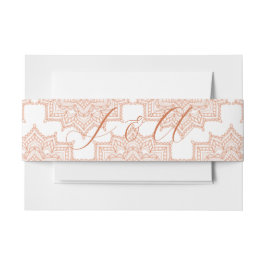 バーンオレンジサンライズマンダラサマー秋の結婚式 招待状ベリーバンド