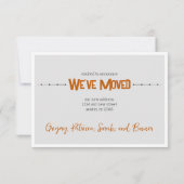 バーンオレンジニューホームインテキサス州Y'all Moving 案内状 (裏面)