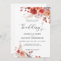 バーンオレンジラストボホテラコッタ結婚フローラ