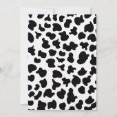 バーンカウープリント誕生日サンキューカード 招待状 (裏面)