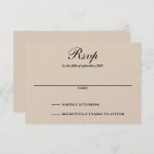 バーンカップル 出欠カード (正面/裏面)