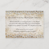 バーンカントリー素朴ウェディングウェディングウェディングウェディングウェルカード エンクロージャーカード (裏面)