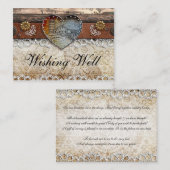 バーンカントリー素朴ウェディングウェディングウェディングウェディングウェルカード エンクロージャーカード (正面/裏面)