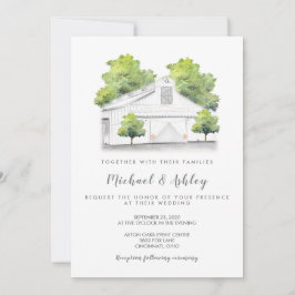 バーンカ素朴ントリーウエディング招待状 招待状