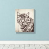 バーンキャットファームアニマルズ8 x 10 キャンバスプリント (インサイチュ (ウッドフロア))