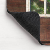 バーンキャ素朴ビン窓パインツリーを見て マウスパッド (コーナー)