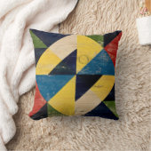バーンキルトウッドジオメト絵を描リ装飾用クッション クッション (ブランケット)