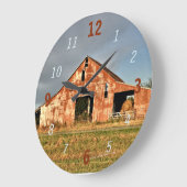 バーンクロック185 fvカスタマイズ- ラージ壁時計 (傾斜)