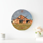 バーンクロック185 fvカスタマイズ- ラージ壁時計 (ホーム)