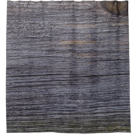 バーングレ素朴イファームハウスウッドグレイン シャワーカーテン (正面)