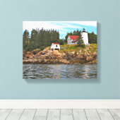 バーンコートハーバーライトハウスメインキャンバスプリント キャンバスプリント (インサイチュ (ウッドフロア))