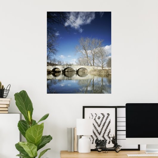 バーンサイドの橋、アンティタム国家戦場 ポスター (ホームオフィス)