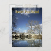 バーンサイドの橋、アンティタム国家戦場 ポストカード (正面/裏面)