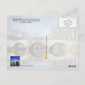 バーンサイドの橋、アンティタム国家戦場 ポストカード (裏面)