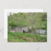 バーンサイドズブリッジ、アンティータムクリーク、シャープバーグ、MD ポストカード (正面/裏面)