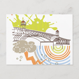 バーンサイドブリッジポートランドポストカード ポストカード