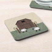 バーンシープコルクコースター コースター (左側)