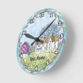 バーンシーン ラウンド壁時計 (傾斜)