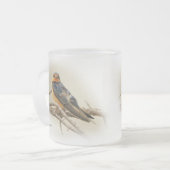 バーンスおもしろいローソングバードステアズアットミー フロストグラスマグカップ (正面左)