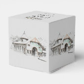 バーンスケッチ結婚式の引き出物ボックス フェイバーボックス (裏面サイド)