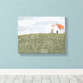 バーンスケープのウォールアート キャンバスプリント (インサイチュ (ウッドフロア))