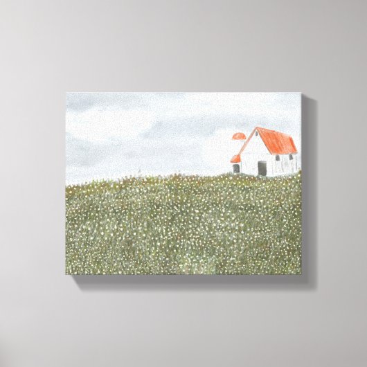 バーンスケープのウォールアート キャンバスプリント (正面)