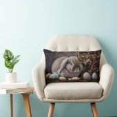 バーンスタイルロプイヤーイースターバニーピロー ランバークッション (椅子)