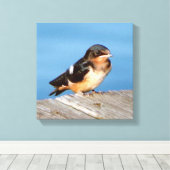 バーンスワローキャンバス印刷 キャンバスプリント (インサイチュ (ウッドフロア))