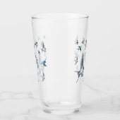 バーンスワローズフリーダムフライトイラストレーション タンブラーグラス (左)